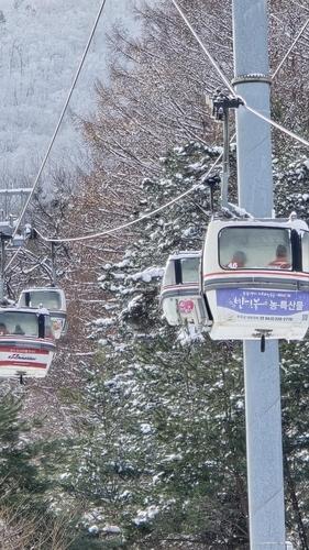 덕유산리조트 곤돌라가 정지하는 사고가 발생했다 사진연합뉴스