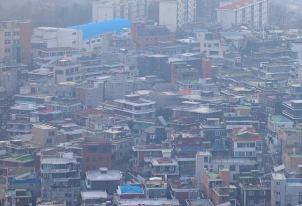 6일 오후 서울 용산구 일대의 다세대 주택지구 모습 사진연합뉴스