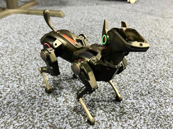 Chinese company Hugebreast Innovation showcases robot dog Serious at CES 2025 Las Vegas Convention Center Jan 8 2025 Yonhap
