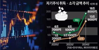 지난해 밸류업 힘입어… 자사주 매입 19조 사상 최대