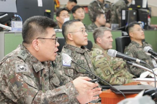 지상작전사령부 겸 지상군구성군사령부지구사는 지난 14일부터 16일까지 한미연합 대화력전연습CCX을 실시했다 사진합동참모본부 제공