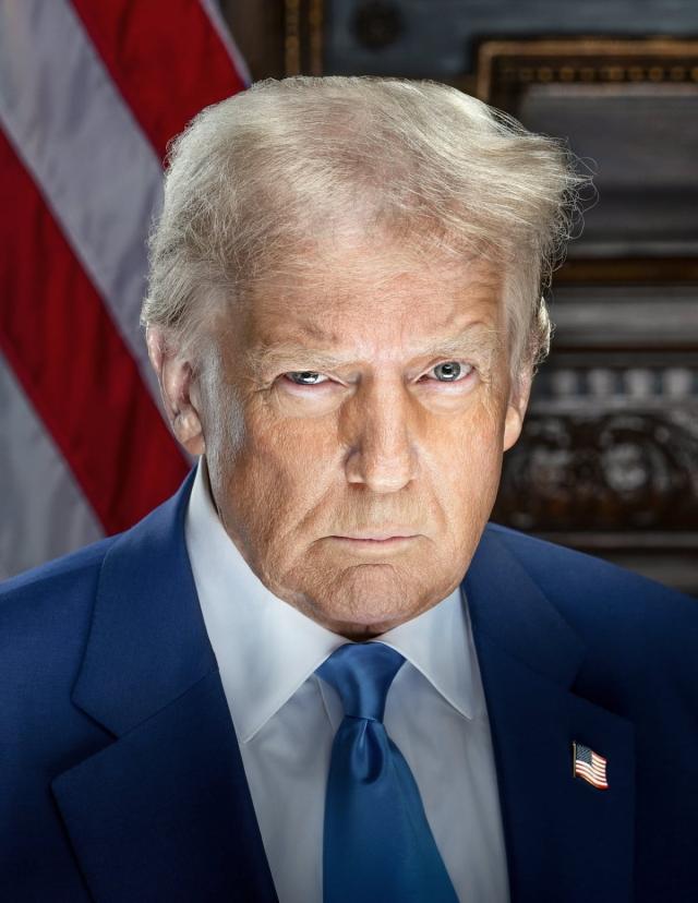 The official photo of President-elect Donald Trump released by Trumps transition team on Jan 15 2025
