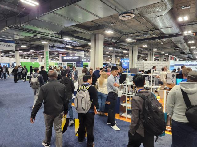 CES 2025 exhibition halls at the Venetian Expo in Las Vegas on Jan 7 were filled with visitors and exhibitors AJP Park Sae-jin 