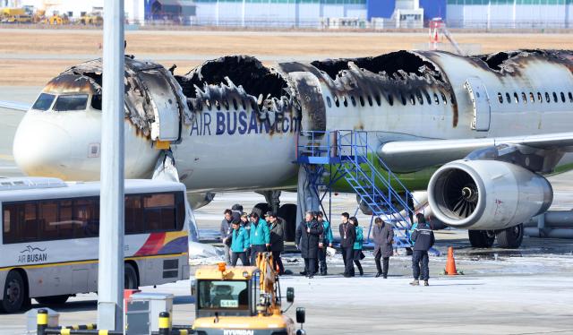 Air Busan crew, passengers saw flames from baggage compartment