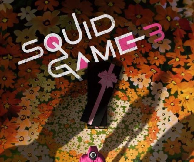 The teaser image of Netflixs Squid Game 3 in this grab from the US streaming platform