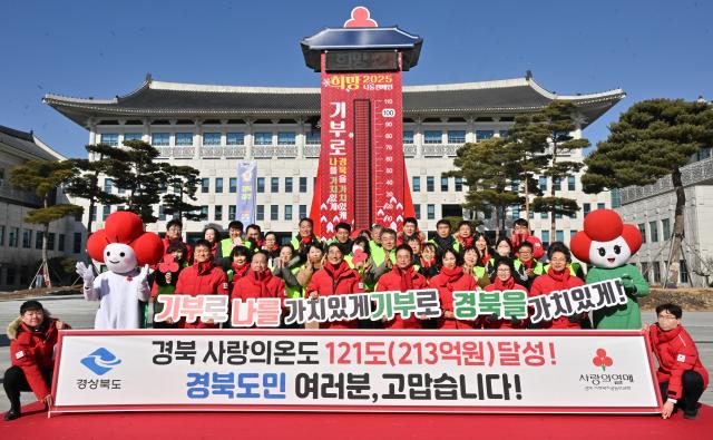 경상북도는 3일 경북도청 앞 광장에서 ‘희망2025 나눔캠페인 폐막식’을 개최하며 성금 모금 캠페인의 성공적인 마무리를 기념했다 사진경상북도