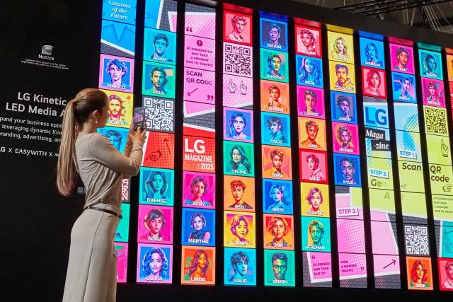 LG demonstrates AI-powered Kinetic LED display at ISE 2025 Courtesy of LG Electronics