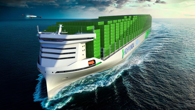 Korean shipbuilder unveils nuclear-powered container ship design