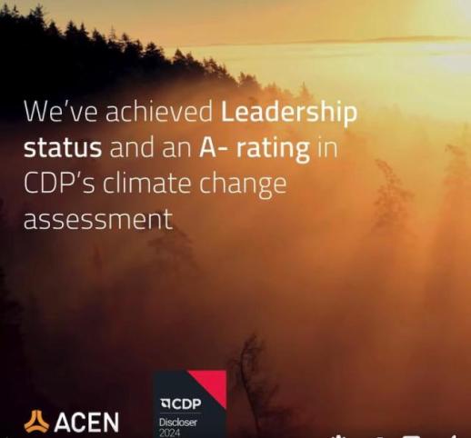 [NNA] 필리핀 ACEN, 기후행동 평가 순위 상승