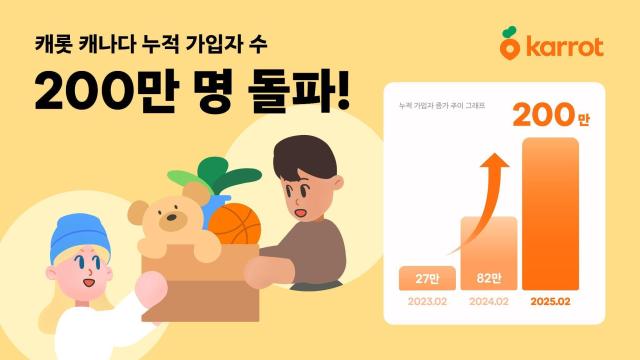 당근의 글로벌 서비스 캐롯이 캐나다서 200만 가입자를 돌파했다 사진당근