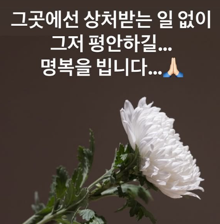 방송인 박슬기가 배우 김새론을 추모했다 사진박슬기 SNS