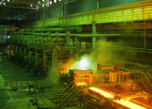 Hot rolling process that converts slabs of steel into coils Courtesy of POSCO