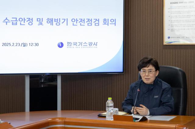 최연혜 한국가스공사 사장은 23일 동절기 천연가스 수급안정 및 해빙기 안전점검 회의를 개최했다 사진한국가스공사