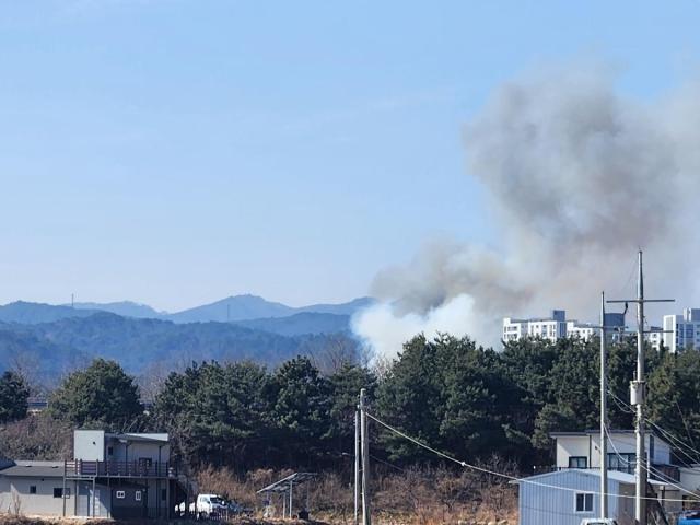 경북 울진군 야산에서 화재가 발생했다 사진연합뉴스