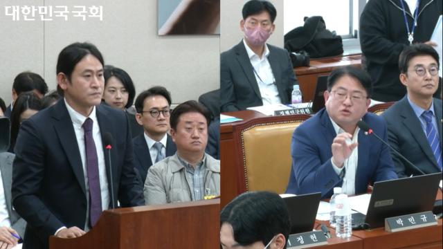 과방위 출석한 백준호 퓨리오사AI 대표
백준호 퓨리오사AI 대표가 지난 5일 국회 과학기술정보방송통신위원회 전체회의에 참고인으로 출석해 박민규 더불어민주당 의원의 질의에 답하고 있다사진연합뉴스