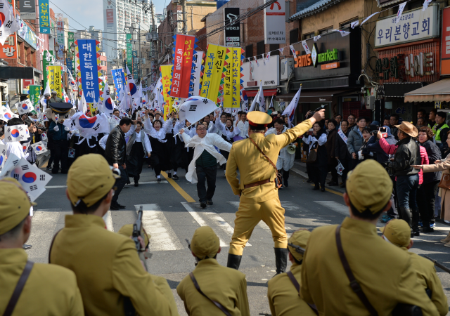 부산 동구는 오는 11일 부산진일신여학교 독립만세운동을 기념하는 재현 행사를 개최한다사진부산동구