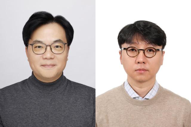 왼쪽부터 블루셀 곽영복 연구소장 이승철 한화오션 책임연구원