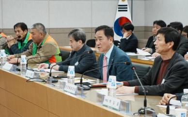 정장선 평택시장 자연재난 피해 예방에 대해 항상 수고하시는 자율방재단 분들께 감사