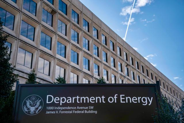 The Department of Energy headquarters building is seen in Washington DC on Feb 18 2025 UPI-Yonhap