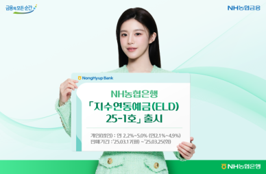 NH농협은행, 원금보장형 지수연동예금 출시…연 최고 5.0% 금리