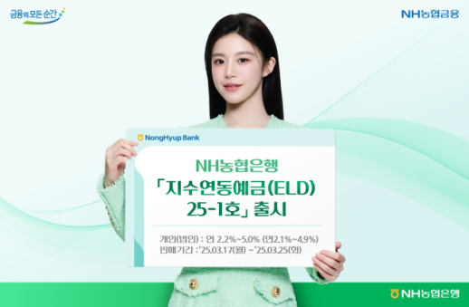 NH농협은행, 원금보장형 지수연동예금 출시…연 최고 5.0% 금리