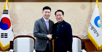 유정복, 유승민 대한체육회장 만나 운동은 밥이다 철학으로 의기투합
