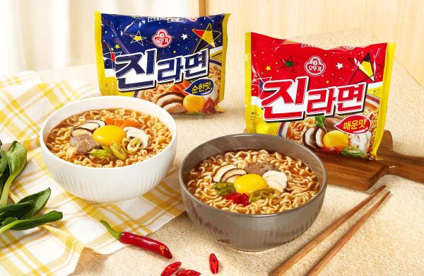 오뚜기 진라면 순한맛과 매운맛 사진오뚜기