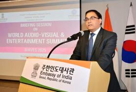 Indian embassy in Seoul hosts briefing on WAVES 2025 summit