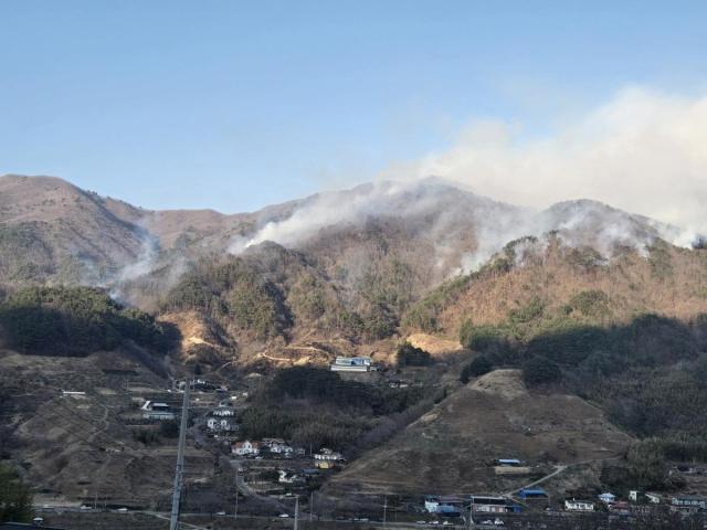 산청군 시천면 산불 사진연합뉴스