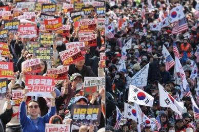 尹선고 앞두고 주말 도심 탄핵찬반 대규모 집회...여야 헌재 앞 여론전