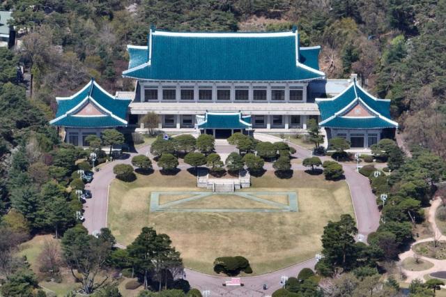 A birds-eye view of Cheong Wa Dae in central Seoul in this photo taken on April 15 2025