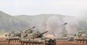 South Korean military holds artillery drills near border