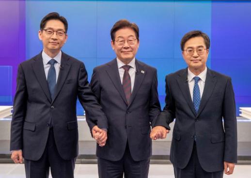 이재명·김동연 "상법개정안 통과돼야" 김경수 "미래성장동력 확보 중요"