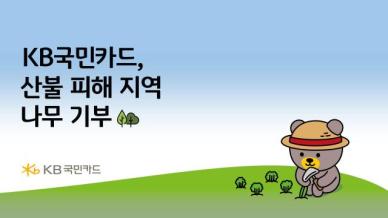 KB국민카드, 산불 지역 복구 위해 묘목 2만 그루 지원