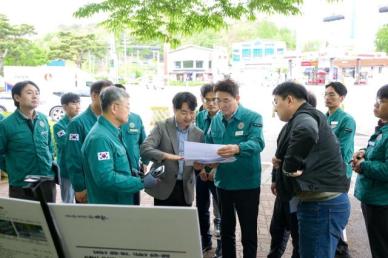 순천시, 지중화 공사현장 안전점검... 지반침하 선제 대응