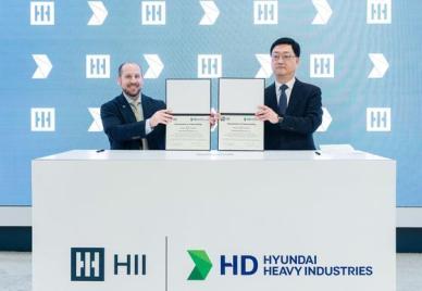 HD현대, 美 방산기업과 함정 연합 전선 편다