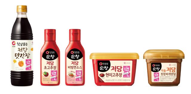 대상의 저당 장류 제품들 사진대상