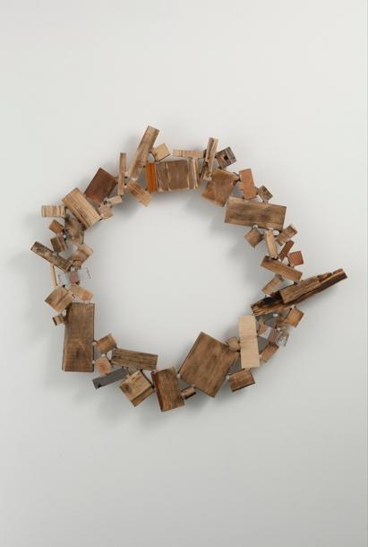 Johyun Gallery Kishio Suga Topological Linkage 20082009 Wood 82 x 91 × 11 cm