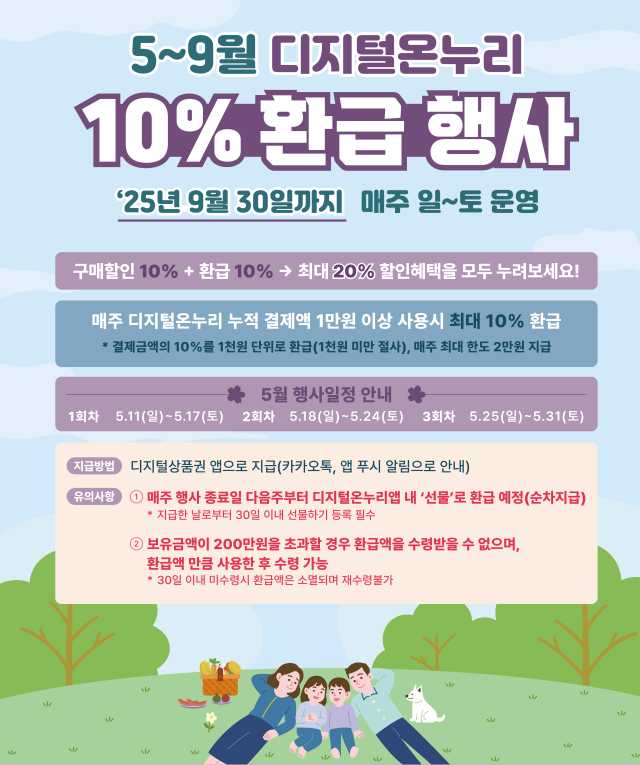 온누리상품권 포스터 이미지 사진중소벤처기업부