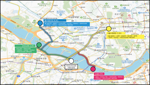 25일 열리는 서마솔런Seoul My Soul Run 코스 사진서울시