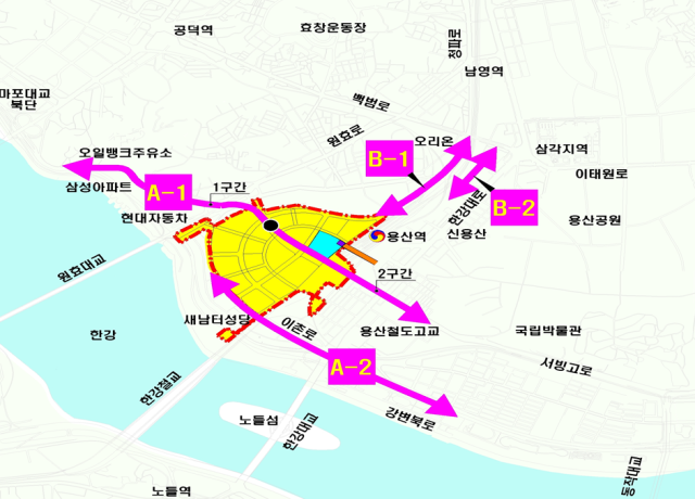 용산국제업무지구 광역교통개선대책 설계용역 현황 사진SH공사