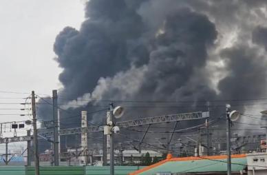 광주 금호타이어 공장 화재…옥상서 근로자 1명 구조