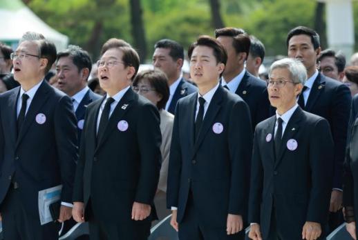 [포토] 5·18기념식 참석한 대선후보들