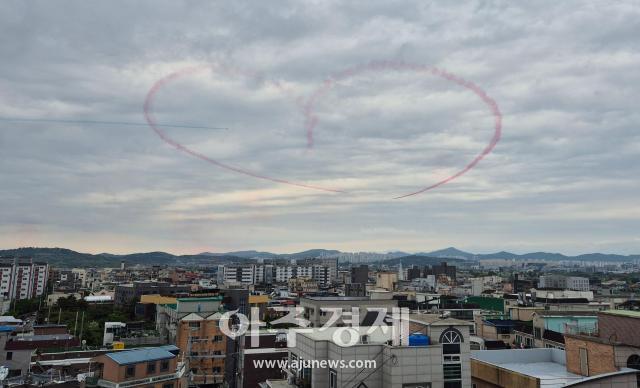 수원 비행장 일원 상공사진김문기 기자