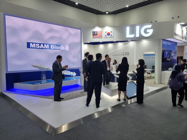 LIG넥스원 LIMA 2025 전시 부스