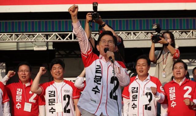 김문수, 고양·김포·양주 경기북부 집중 유세