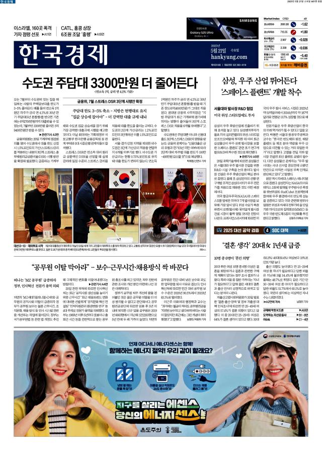 한국경제 1면