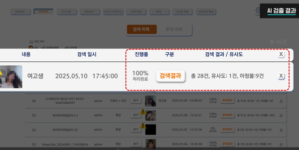 인공지능AI 디지털성범죄 피해영상물 자동 삭제지원 과정 사진서울시