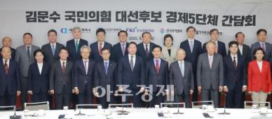 [포토] 김문수 국민의힘 대선후보 경제5단체 간담회