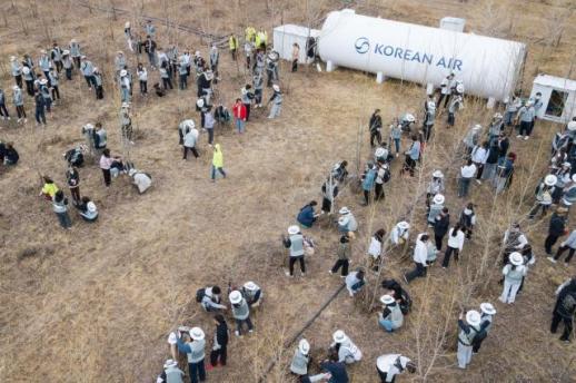 Korean Air, Asiana join hands for forestation project in Mongolia